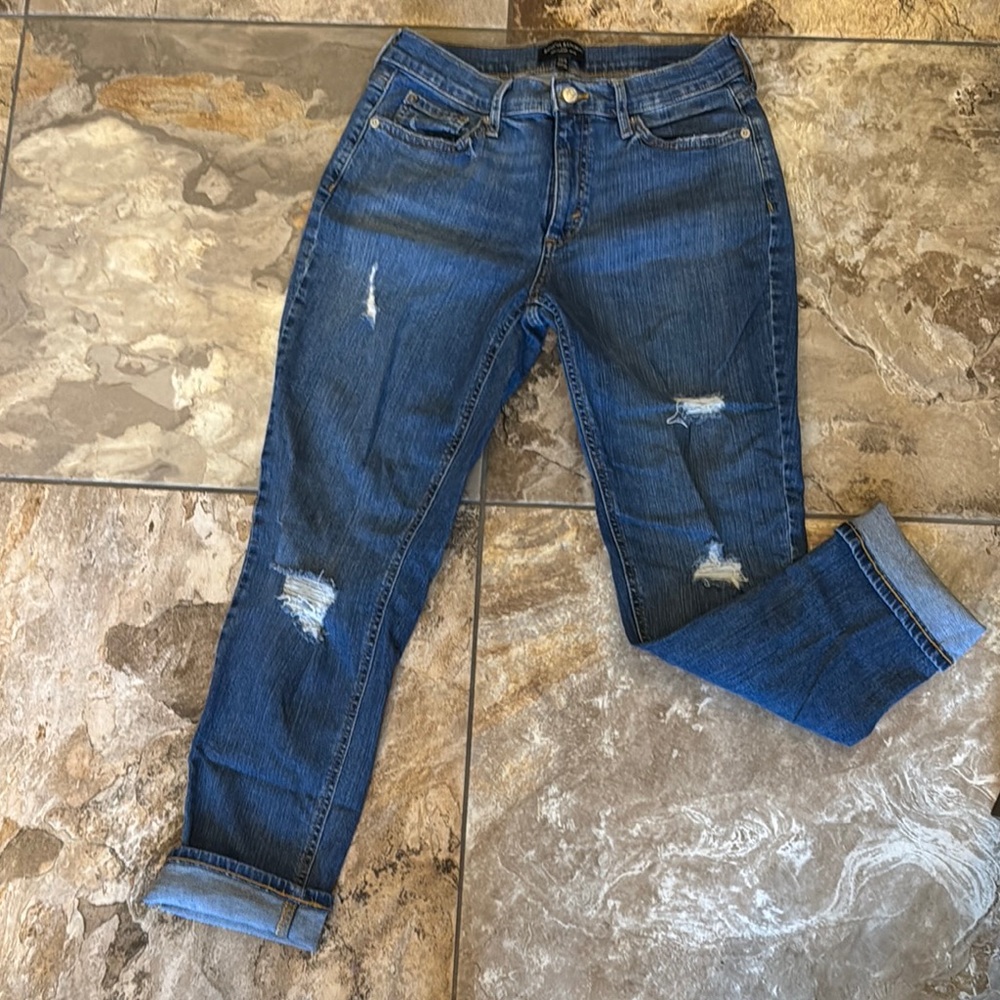 Banana Republic Blue Ankle Cropped Jeans